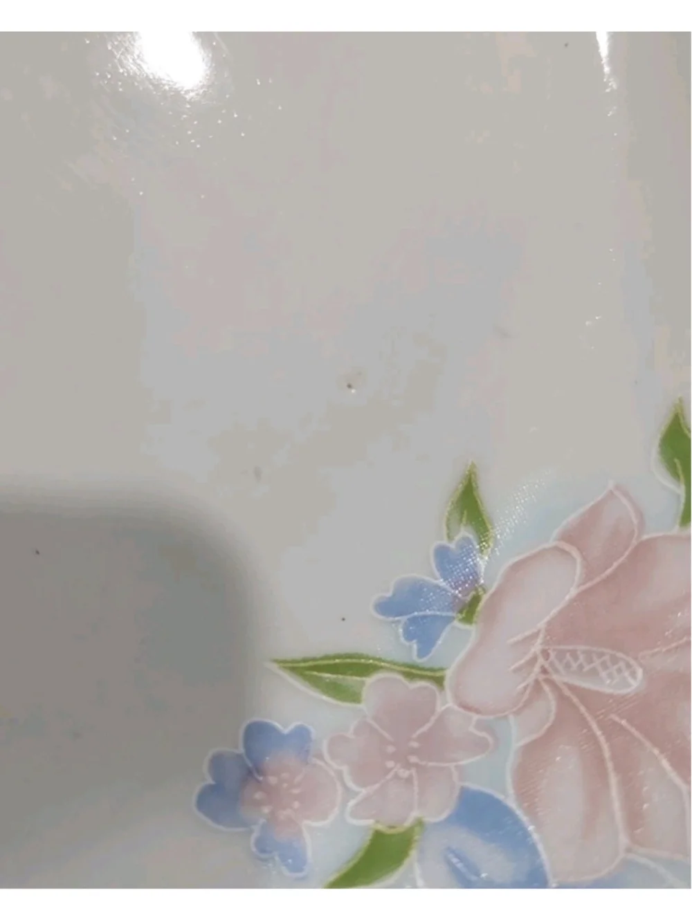 Vintage Stipo Dorohoi Romanian Porcelain Oval Serving Platter Floral Pastel Pink